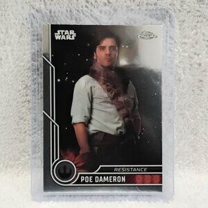 5/$20 Mint 2023.Topps Chrome Poe Dameron Star Wars Card 67!!
